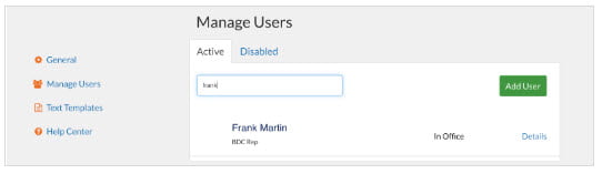 manage users