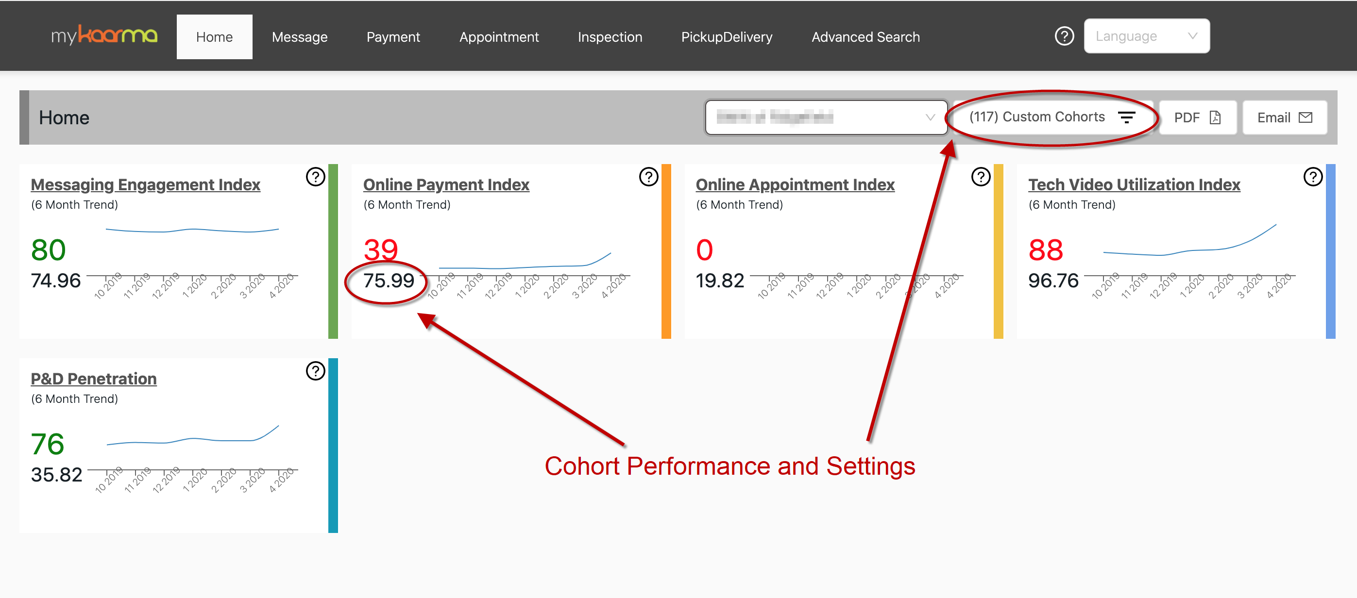Custom Cohort Performance and Settings
