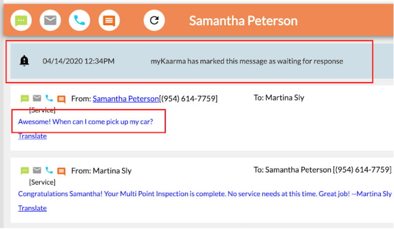 waiting for response2