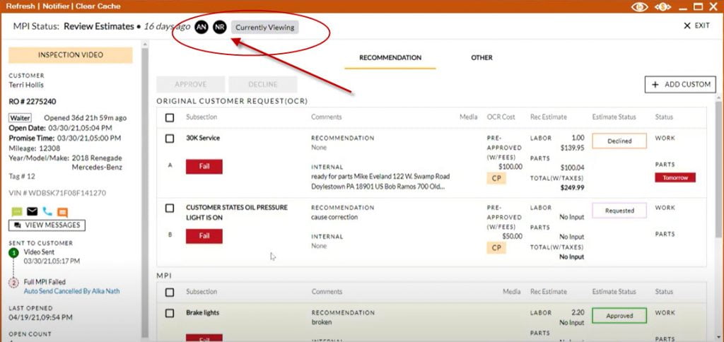 myKaarma ServiceCart Shared Access