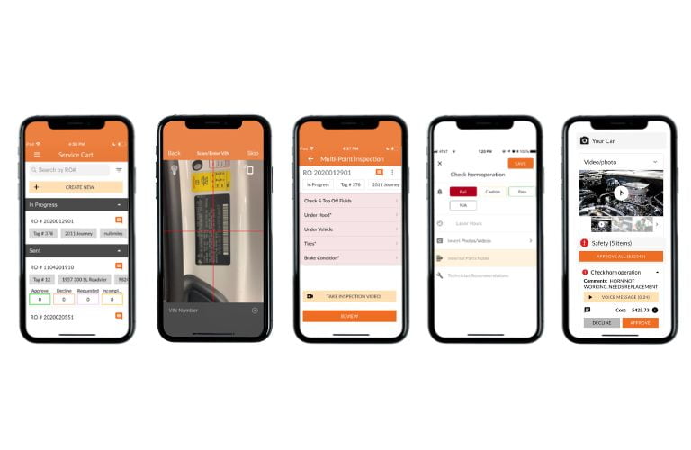 ServiceCart Video MPI on mobile