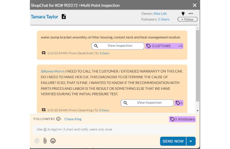ShopChat internal communications